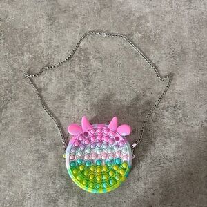 Rainbow Pop Fidget Crossbody Bag for Kids